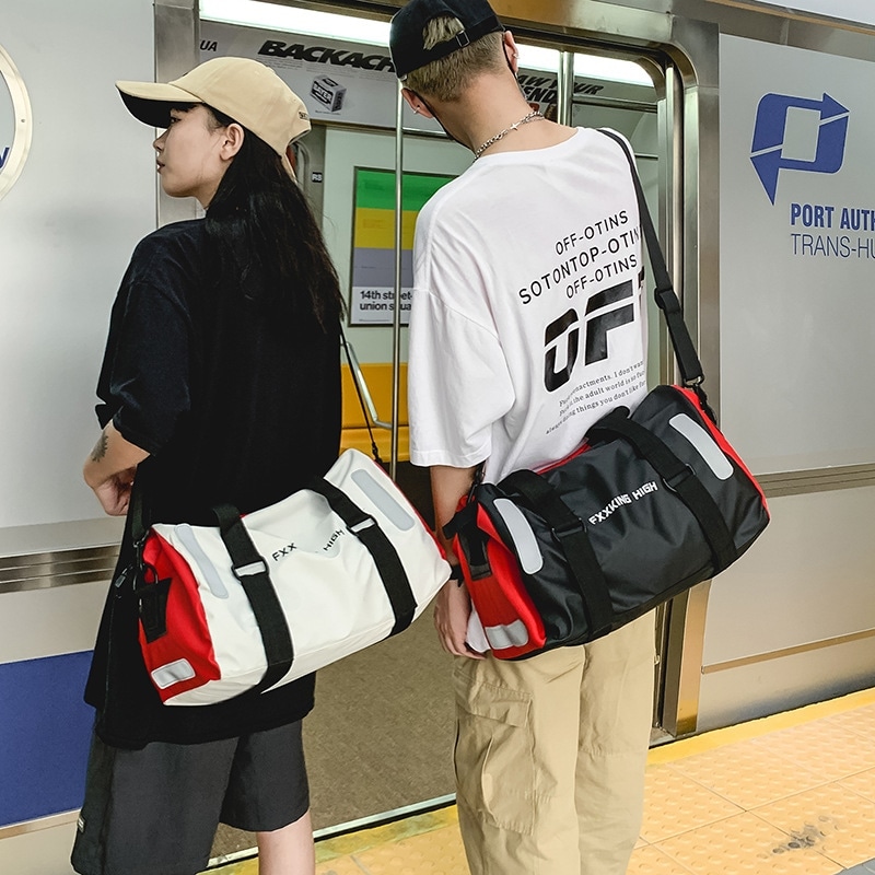 ファッション フィットネス ヨガ 運動用乾湿分離夜間反射型超軽量防水大容量肩掛け斜め掛けバッグトートバッグ QYB265