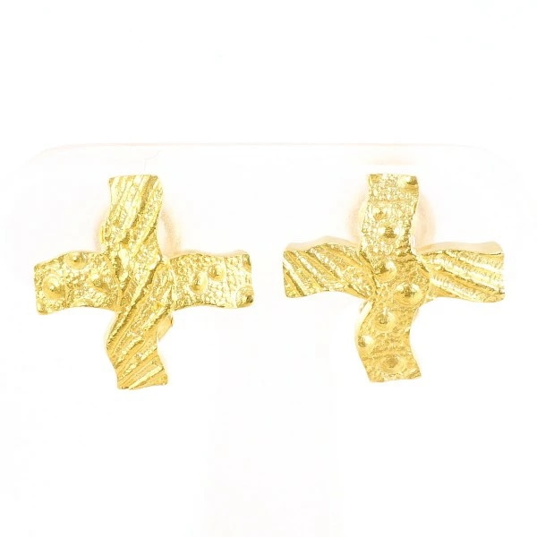 18K YG イヤリング 総重量約7.6g ジュエリー 中古