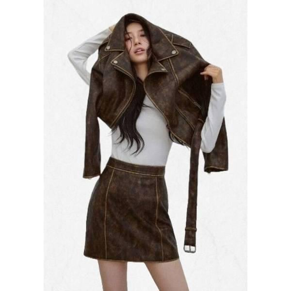 진 女性 切開 リブ 長袖Tシャツ YP3K2411 2503087