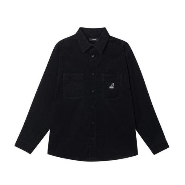 M 長袖Tシャツ CQK KRFC-SH70650BK コーデュロイシャツ 7065 ブラック