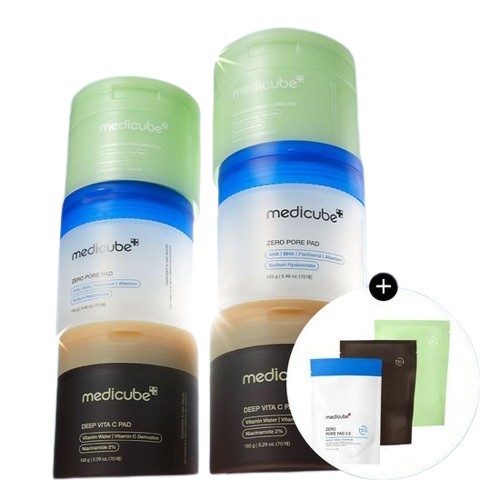 【ゼロ毛穴／エキソソームシカ／ディープビタC】パッド 1 + 1 リフィル企画 3種 択 1