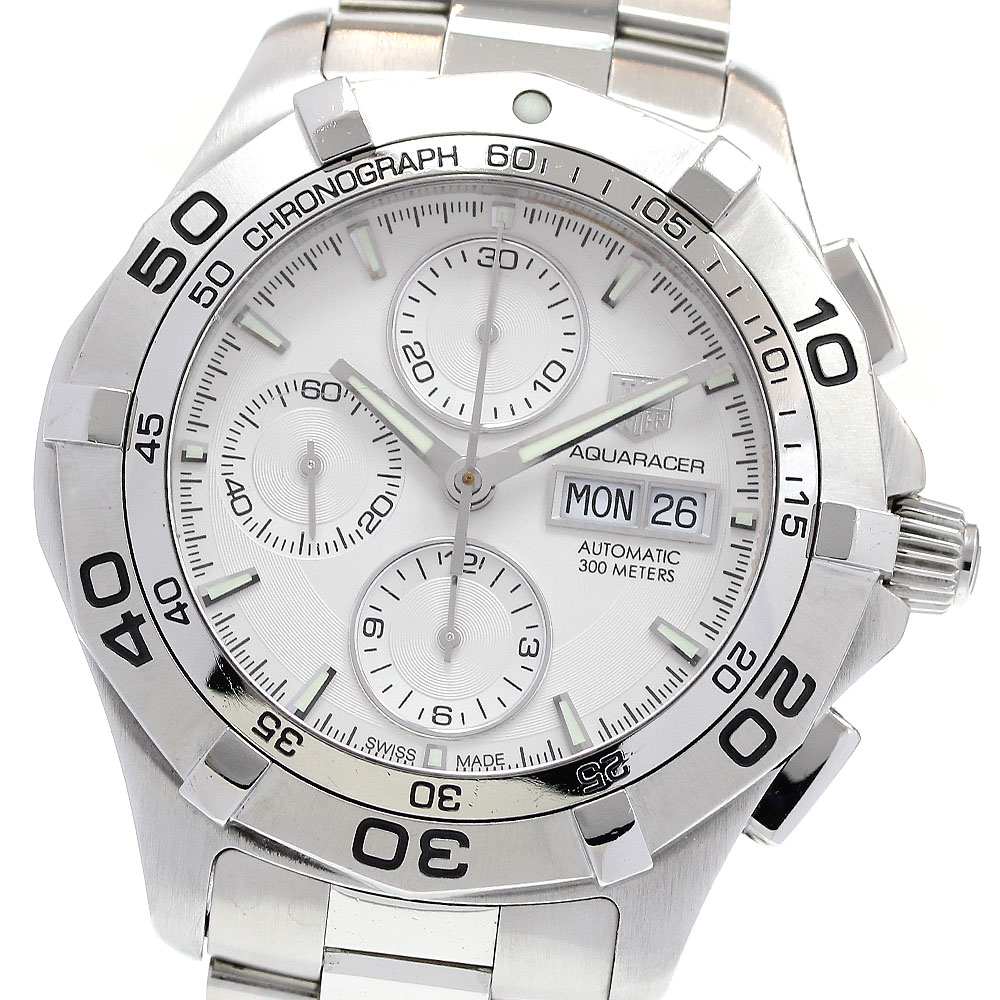 タグホイヤー TAG HEUER CAF2011 アクアレーサー クロノグラフ デイデイト 自動巻き メンズ _835275【中古】