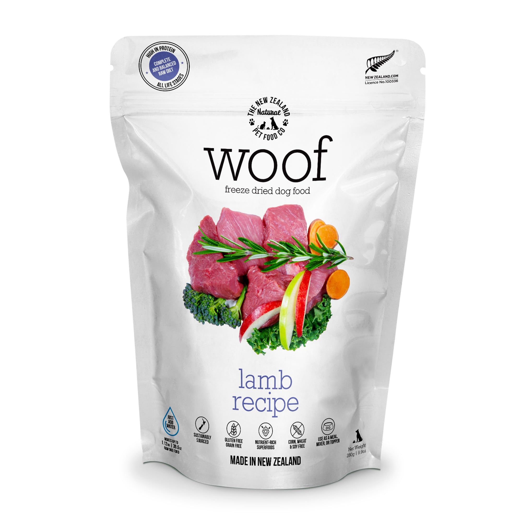 Woof(ワフ) WOOFフリーズドライドッグフード ラム 280g