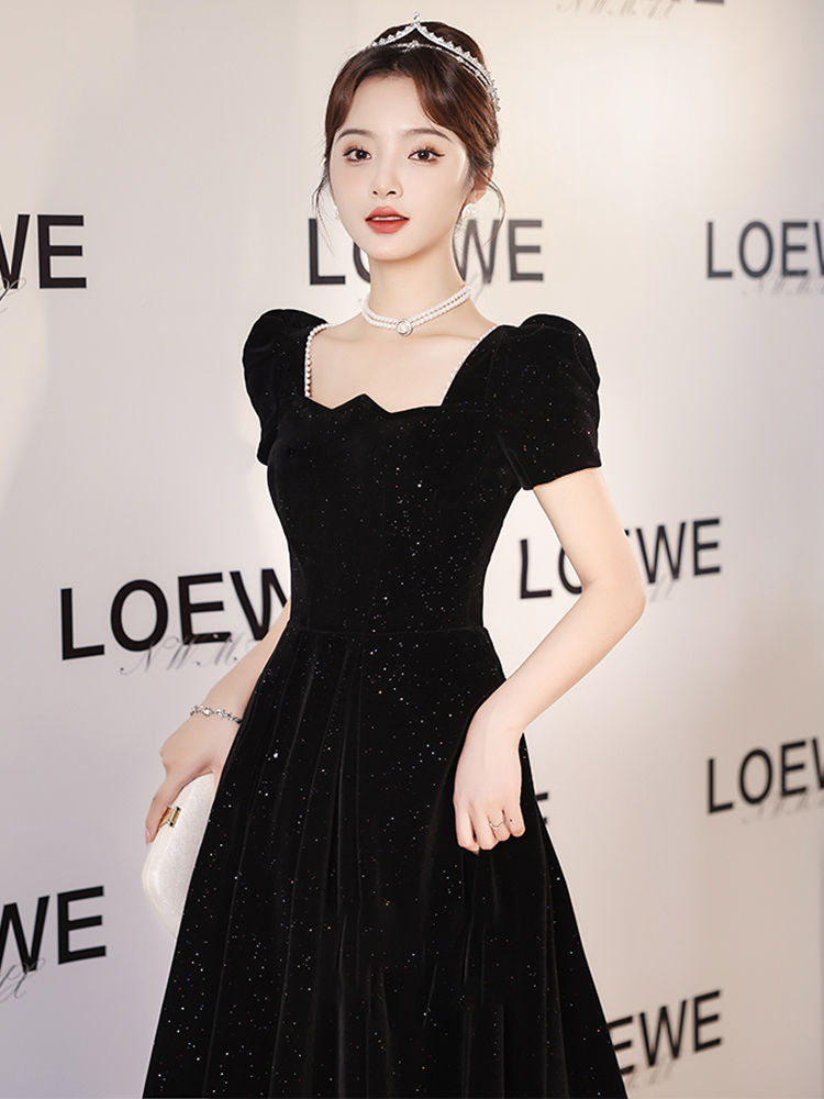 黒美術検定 イブニングドレス スカート 女性 2023年 上品 気質 上級生 成人式 母の日