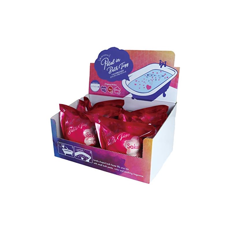 【入浴剤6個入り】Petal in BathFizz Sakura／ペタルインバスフィズ サクラ