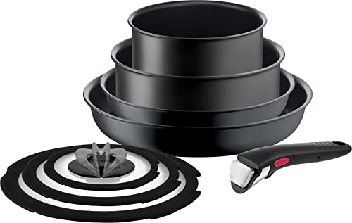 【オンライン限定】 ティファール 取っ手のとれる 鍋 フライパンセット 8点セット IH ガス火対応 「インジニオ・ネオ IHチャコールグレー」 こびりつきにくい グレー L77298 12,512円