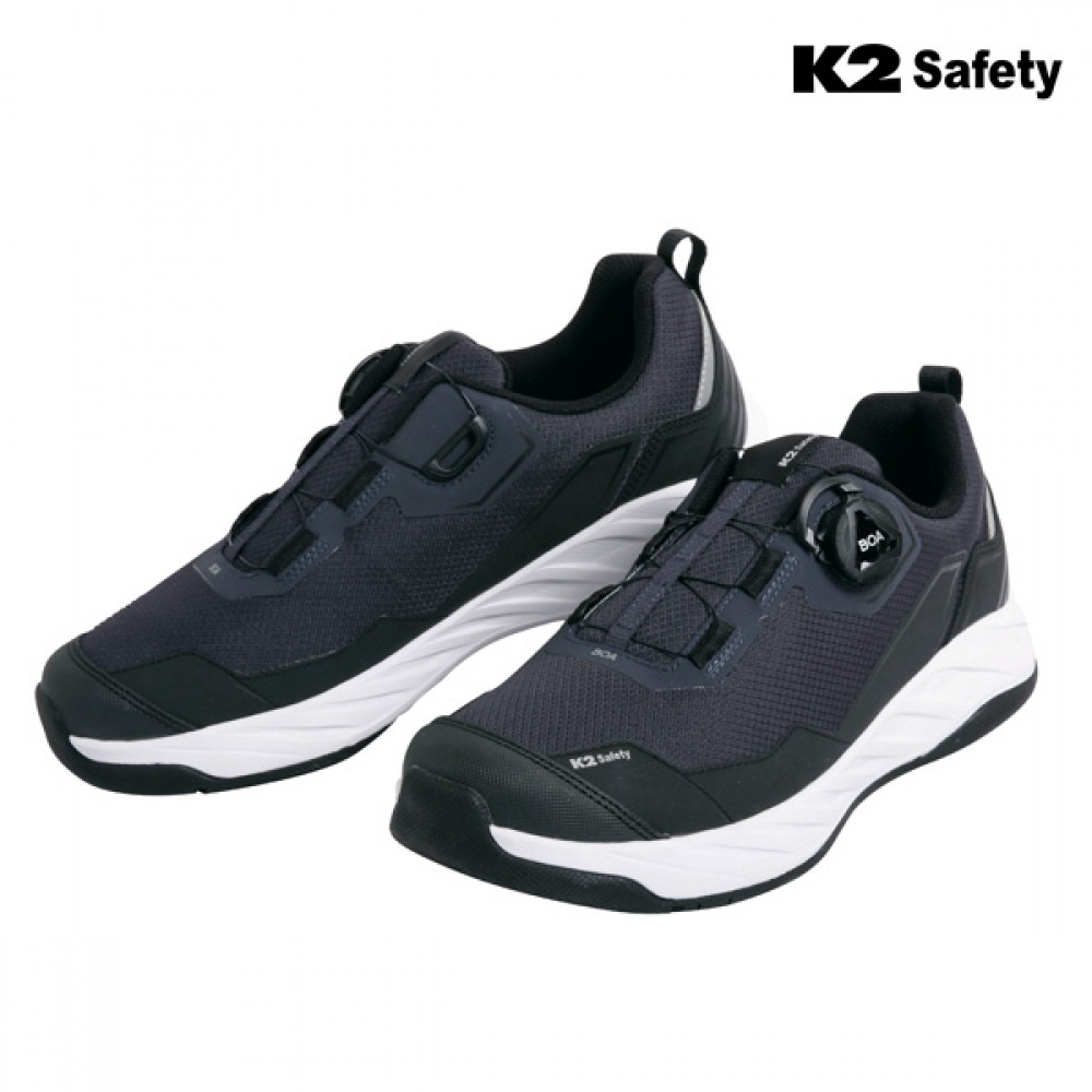 (K2セーフティ) K2安全配送作業-ネイビー軽量ダイヤル作業靴 SC422001