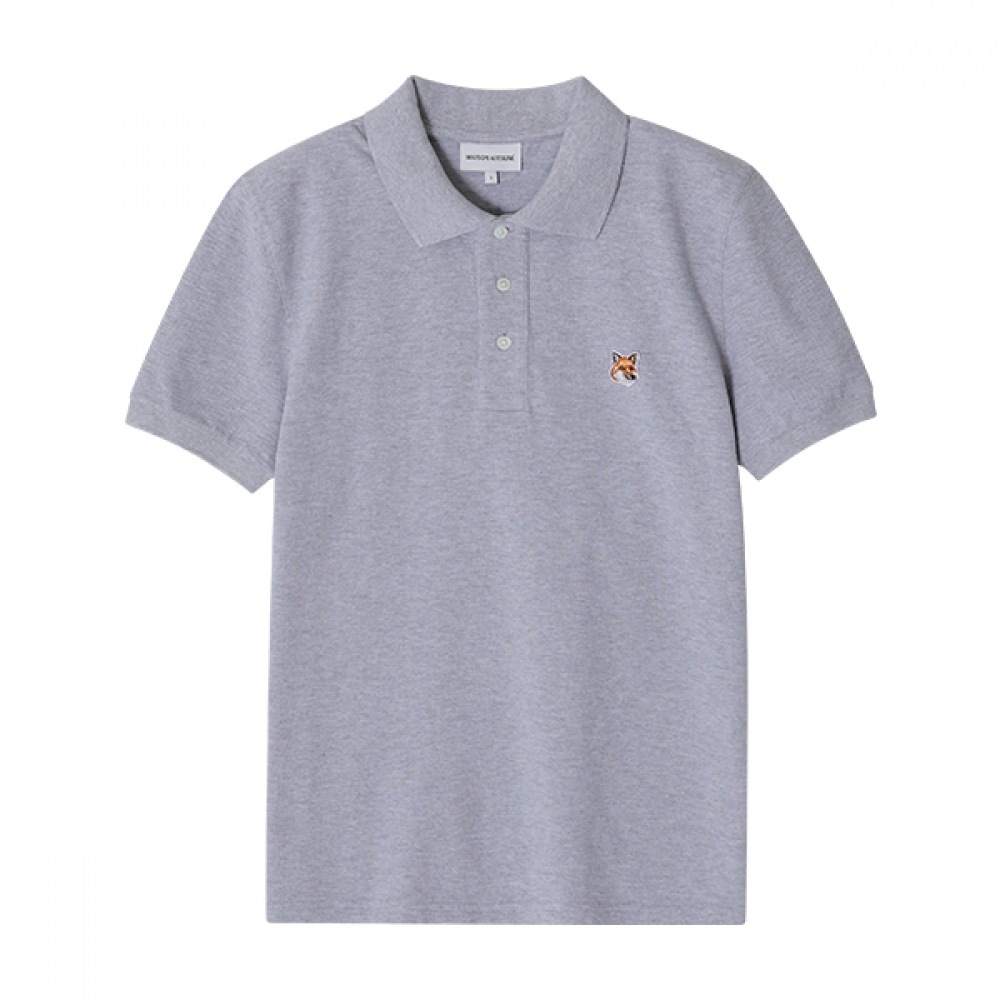 メゾンキツネ LM00208KJ7002 H120フォックスヘッドパッチポロメンズ半袖Tシャツ