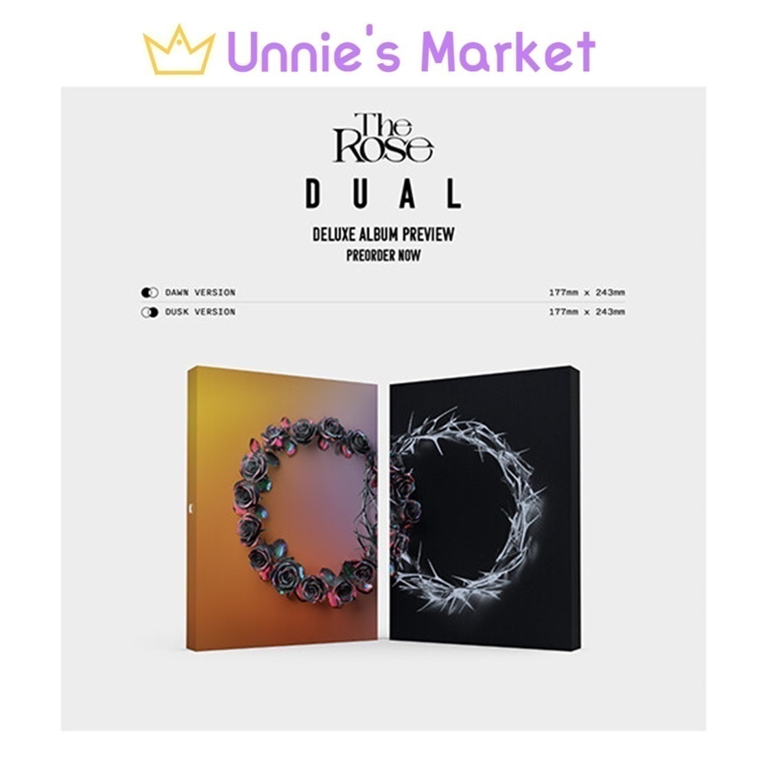 [SET] The Rose DUAL Deluxe Album(Dawn ver., Dusk ver.)
