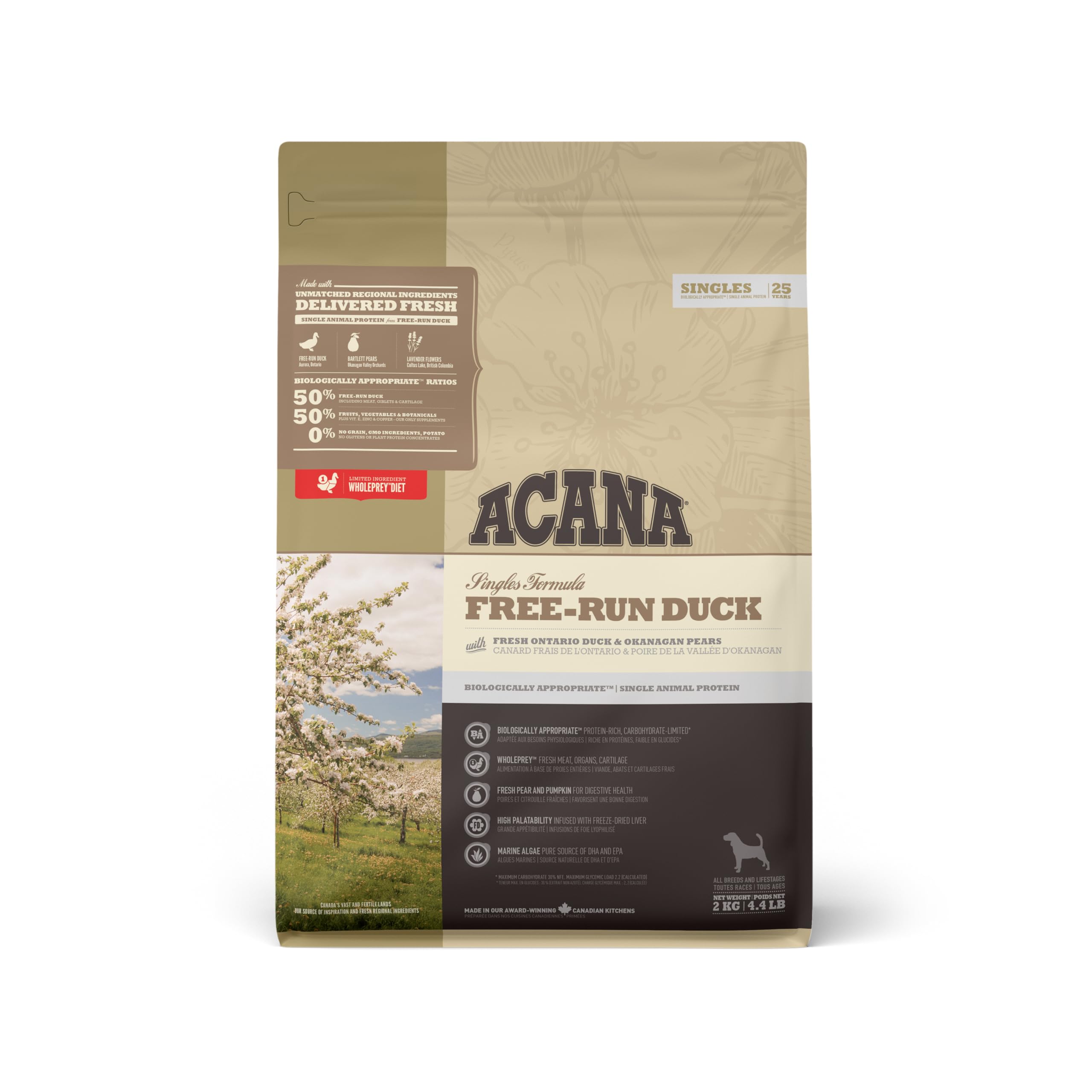 ACANA (アカナ) ドッグフード フリーランダック [国内正規品] 2kg (x1)