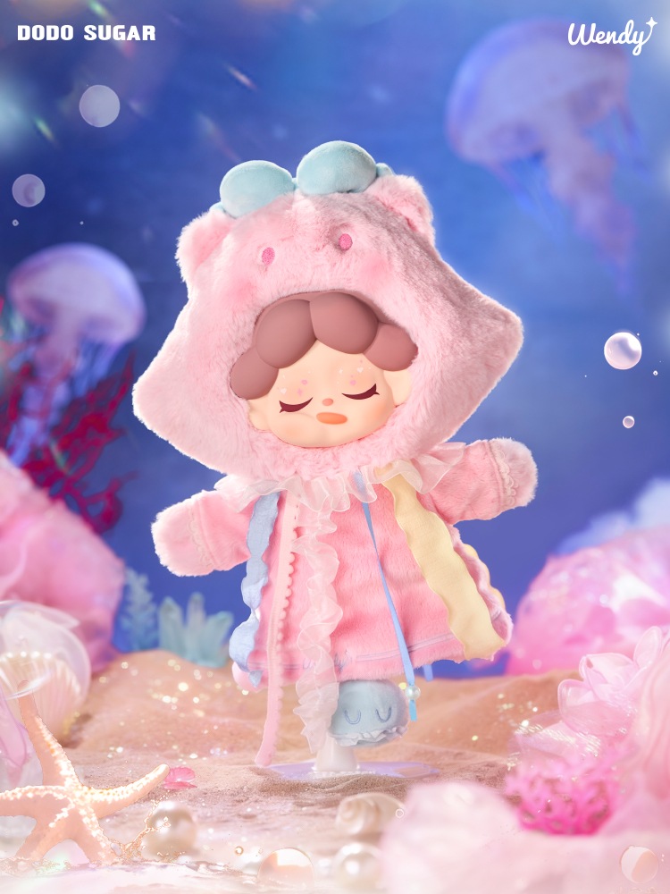 公式品 DODOSUGAR Wendy 海月詩集シリーズ 400％ ソフビ＆ぬいぐるみ 中国限定 ブラインドボックス 日本未発売 新品未開封 フィギュア