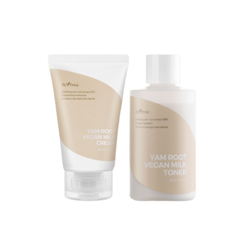 山芋ビーガンミルク保湿トナー高保湿クリーム2点セット(山芋ビーガンミルク高保湿クリーム 80ml + 山芋ビーガンミルク保湿トナー 200ml)