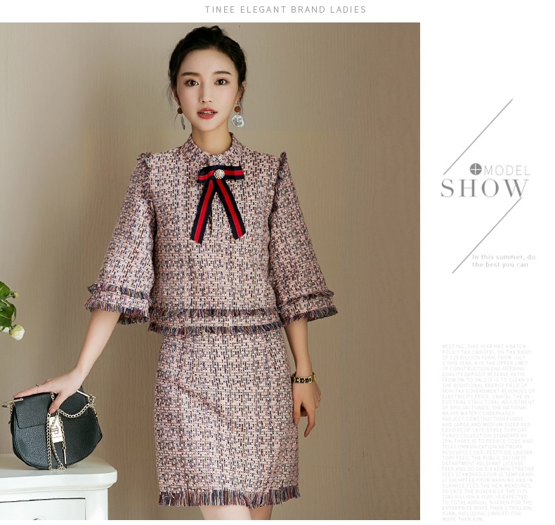 ２ピースリーボンレーディススーツ