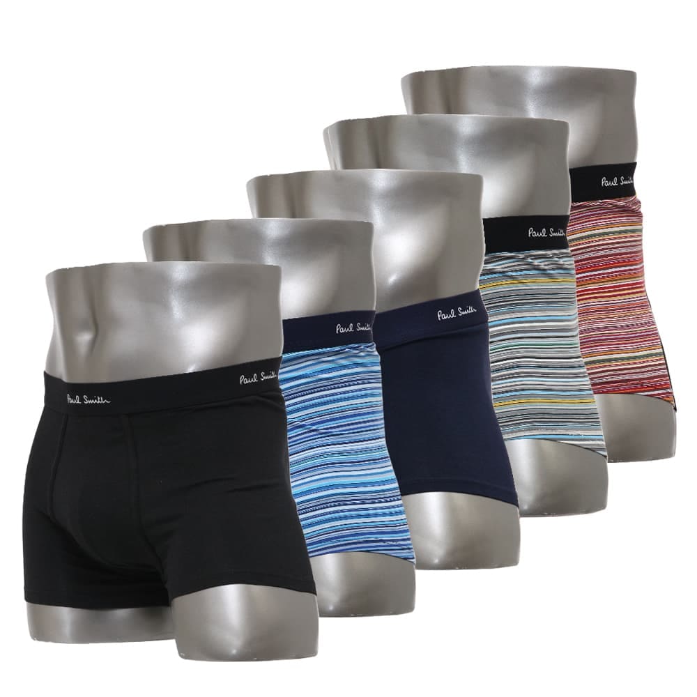 ポールスミス ボクサーパンツ 5枚セット 前閉じ 5枚組 Paul Smith Men s Trunk 5pack Cotton/Elastane S/M/Lサイズ M1A 914 M5PKL 1A