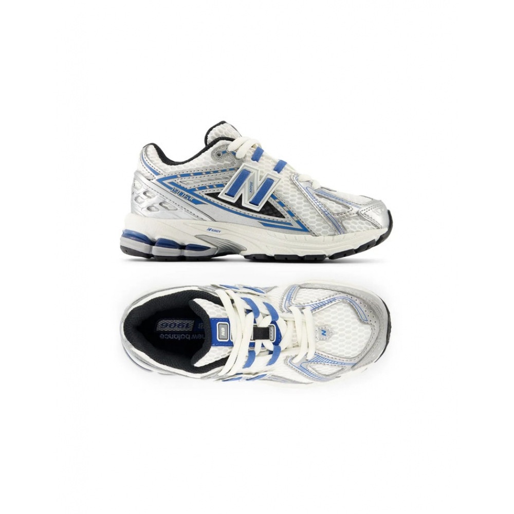 ニューバランス 24SS キッズ 1906R スニーカーシルバー/ブルー PC1906EB