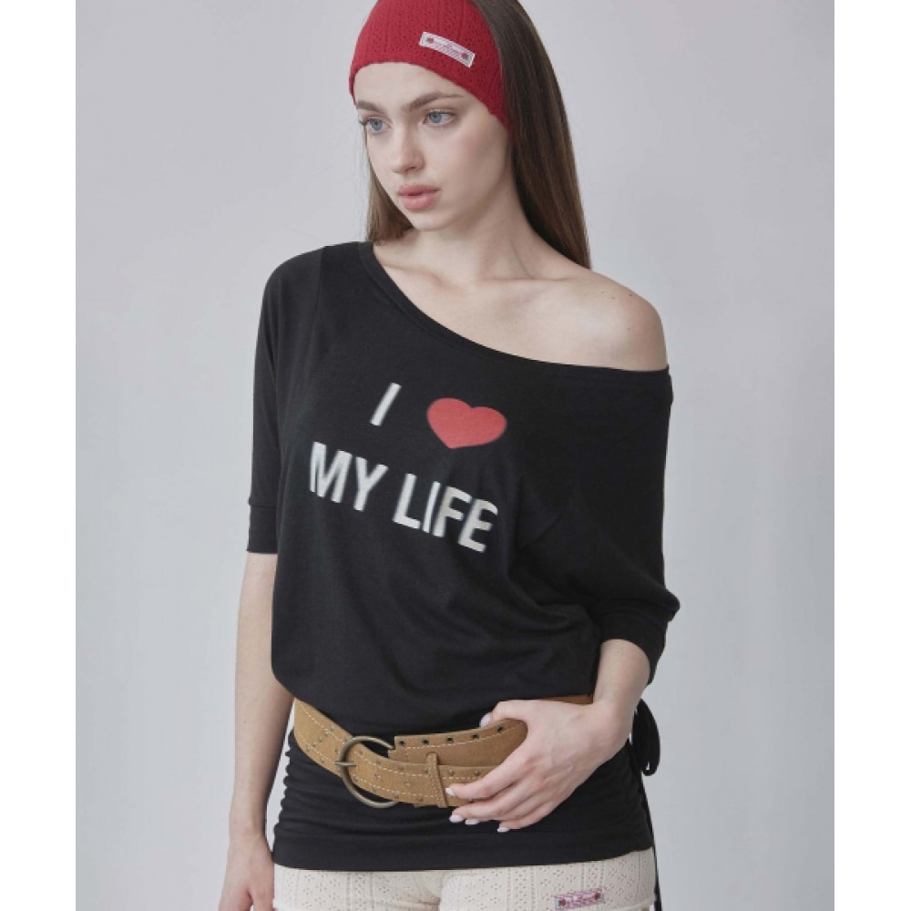 SCULPTOR タイ スリーブ ティー ブラック