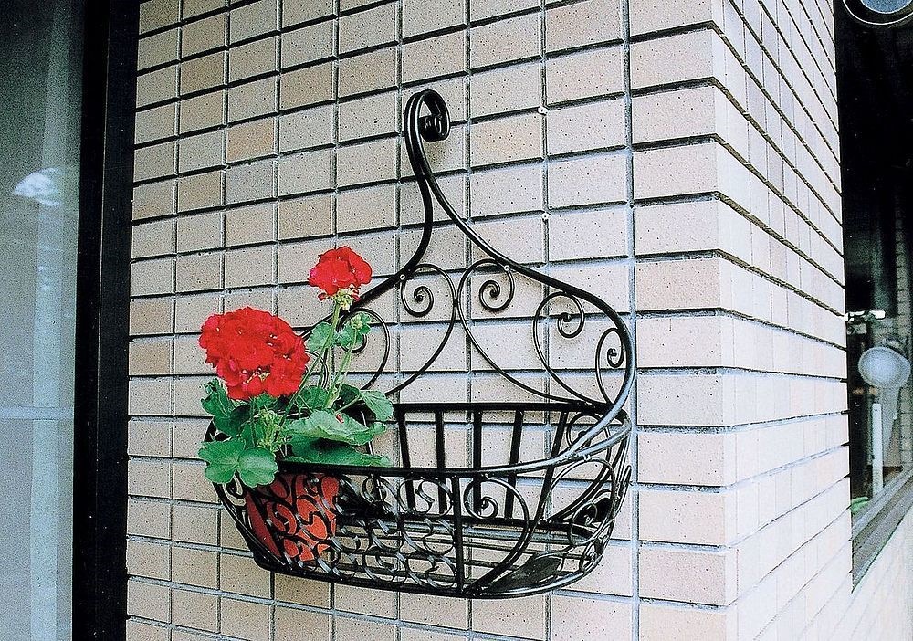 ジャービス商事　ウォールバスケット1型　32305N　ガーデンラック