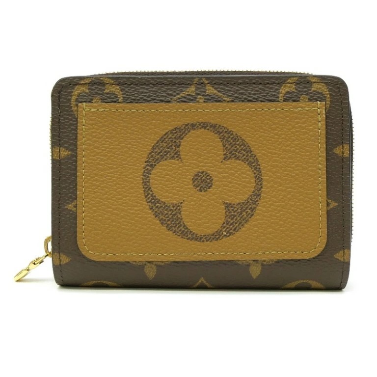 ルイ・ヴィトン LOUISVUITTON 二つ折り財布 ポルトフォイユルー M81461 モノグラムリバース 【中古】(70027)