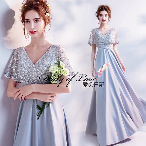 パーティードレス ロングドレス ブライズメイド ドレス ロング 結婚式ドレスパーティードレス 大人