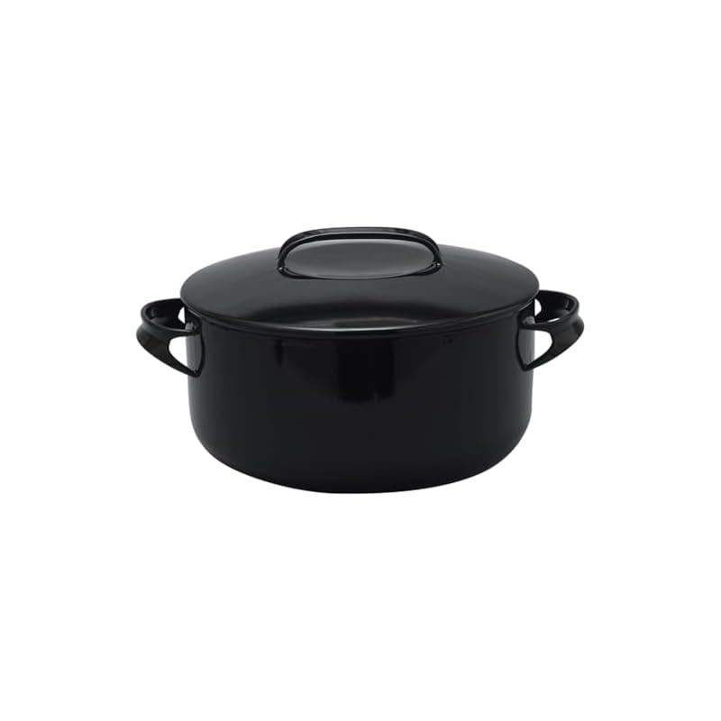 野田琺瑯 キャセロール ホーロー 24cm IH対応 ブラック 日本製 NOMAKU NOMー24TBK