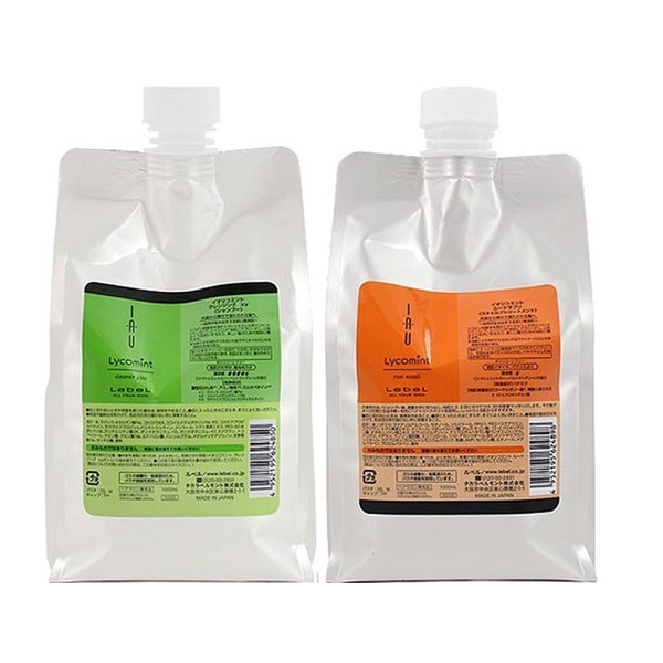 ルベル イオリコミント クレンジングicy＆ルートサプリ 各1000ml（リフィル）