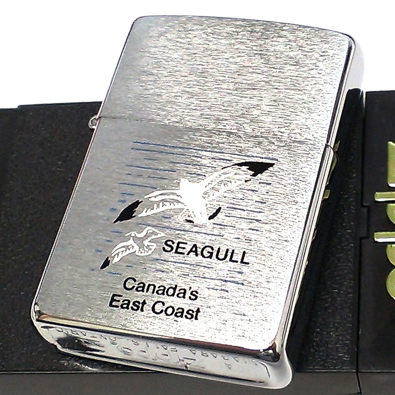 ZIPPO ライター 1995年製 カナダ製 カモメ イーストコースト オンタリオ製 絶版 廃盤 ヴィンテージ レア ジッポ 鴎 珍しい 未使用品 ビンテージ シルバー かっこいい メンズ おしゃれ