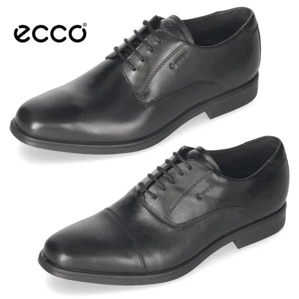 ecco エコー ビジネスシューズ メンズ 防水 本革 ゴアテックス メルボルン 革靴 ストレートチップ プレーントゥ 外羽根 内羽根　MELBOURNE 621924 621934