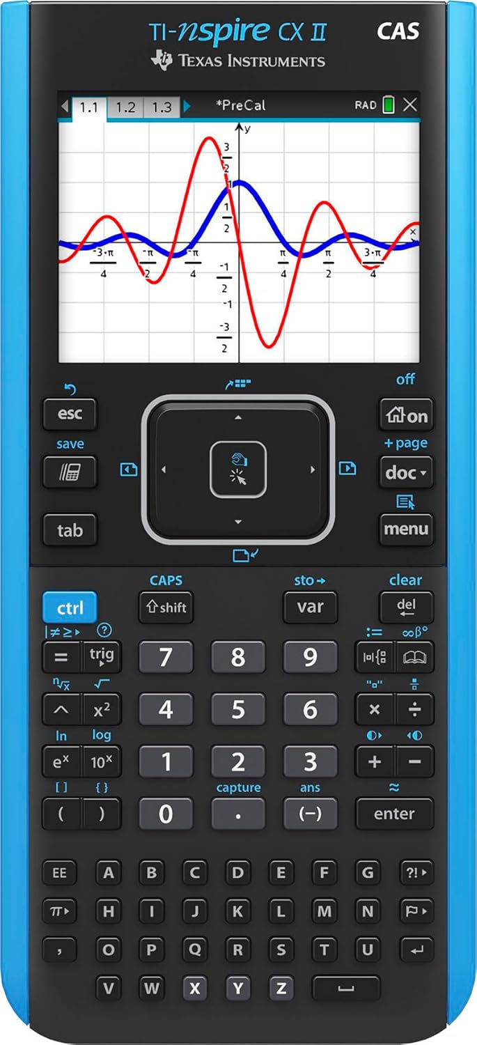 Texas Instruments(テキサス・インスツルメンツ) TI-Nspire CX II CAS カラーグラフ計算機 学生用ソフトウェア付き(PC/Mac)