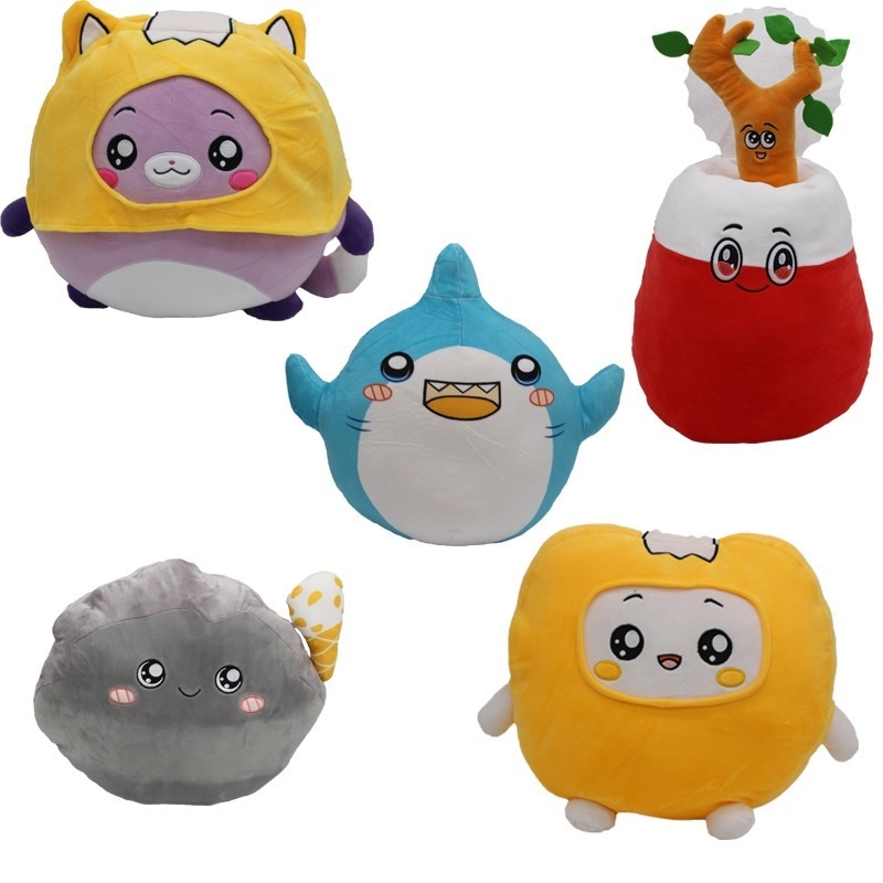 ラニーボックスキツネボックスサメ石木の枝ぬいぐるみ人形