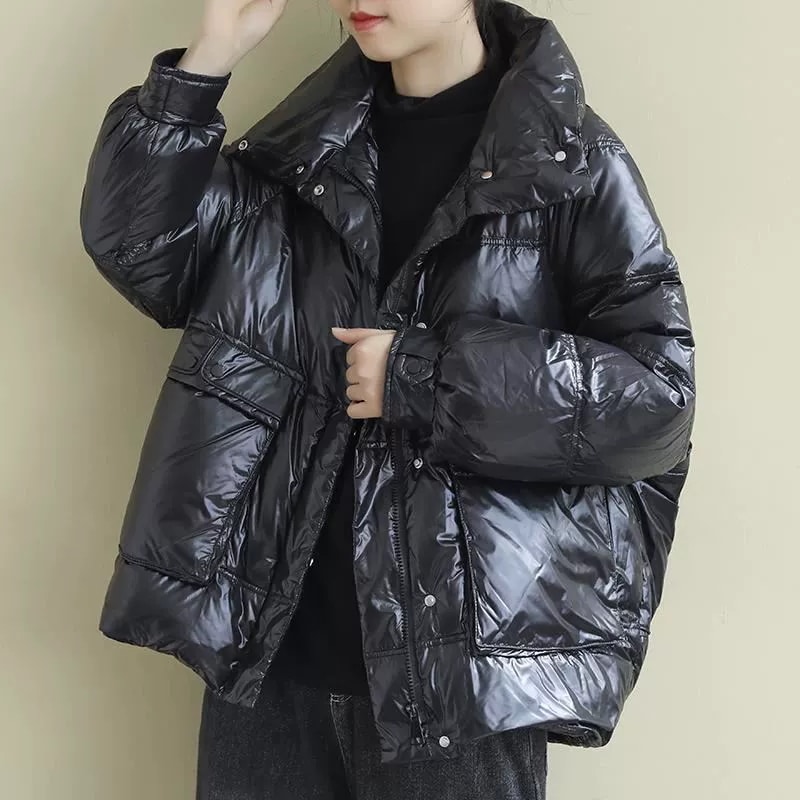 大きいサイズ綿服文芸保温綿コート冬服の新型カジュアル百掛け着痩せダウンジャケット
