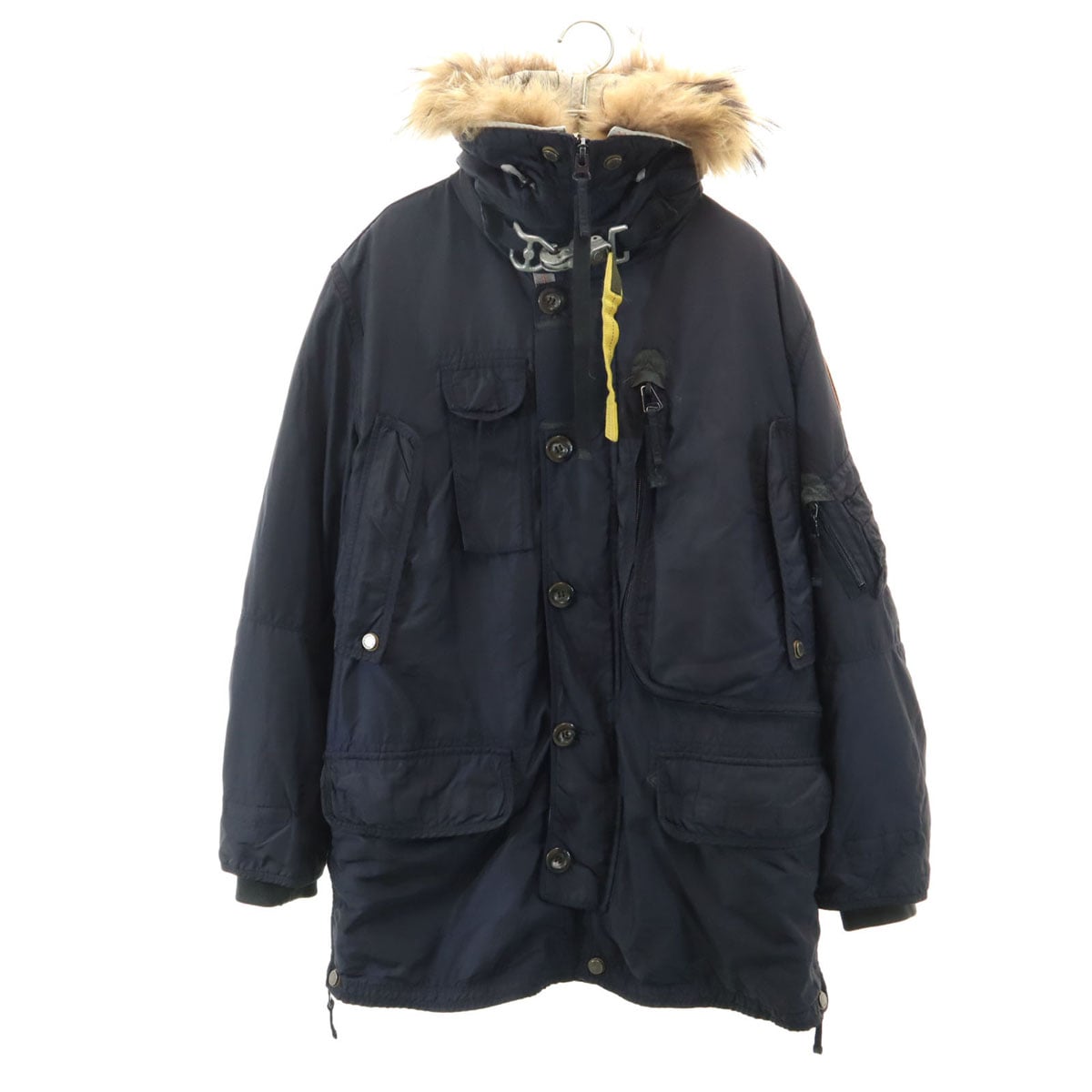 PARAJUMPERS パラジャンパーズ ダウンコート S ネイビー ライナー付き メンズ 古着