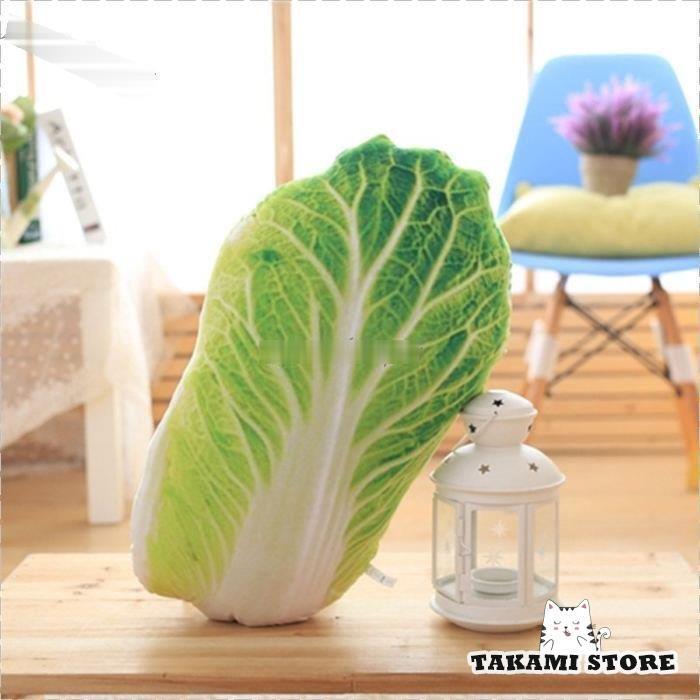 クッション 抱き枕 ぬいぐるみ 果物 野菜 玩具 おもちゃ リアル 食店飾り おもしろ雑貨 昼寝枕 インテリア 誕生日ギフト（白菜50*30ｃｍ)