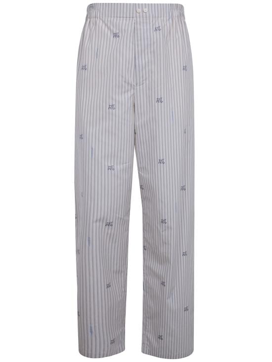 JACQUEMUS Men Straight Pants 26EPAM00565AW00750 1ME JACQUARD LAMB STRIPES LOGO