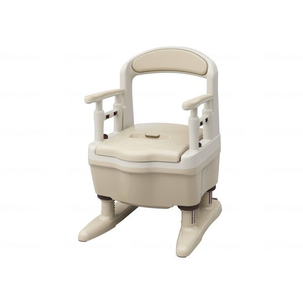 アロン化成 ポータブルトイレ ジャスピタ ベージュ 暖房脱臭 533925 メーカー直送