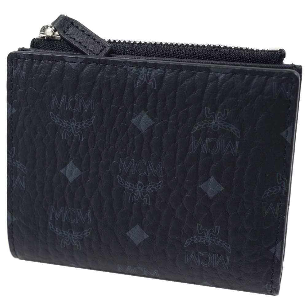 エムシーエム 財布 二つ折り財布 メンズ レディース ユニセックス ブラック MCM MYSCSVI01-BK001