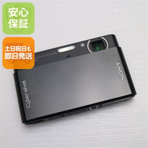 超美品 Cyber-shot DSC-T77 ブラック SONY デジカメ 76