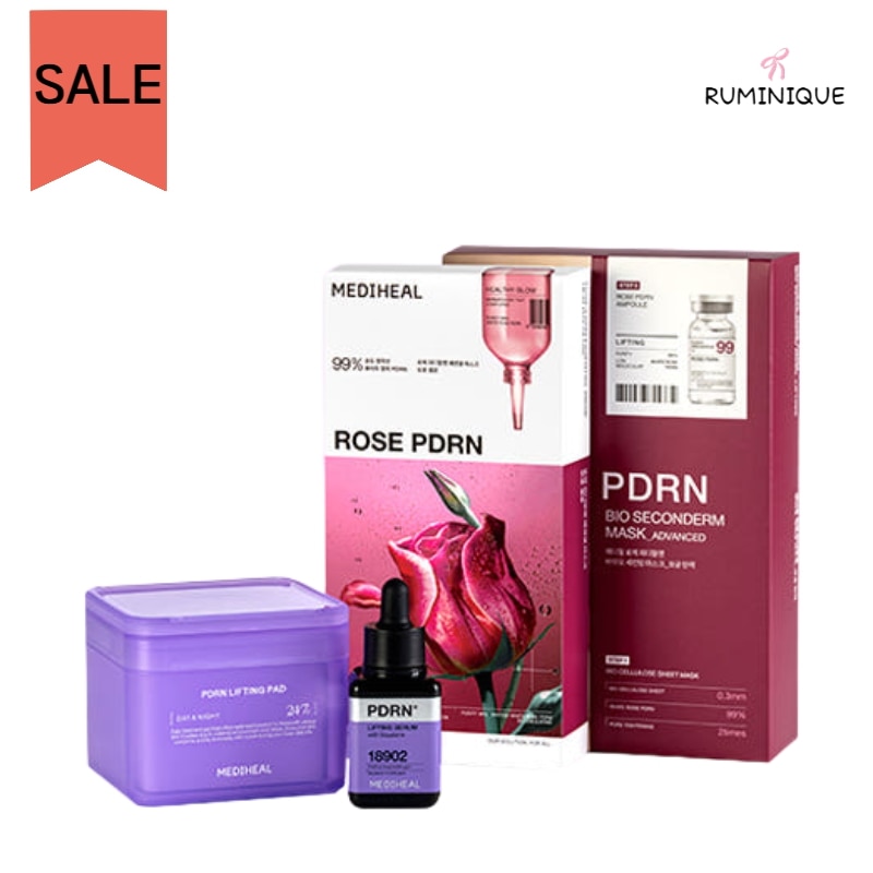 [PDRN SALE] トナーパット 100枚 + セラム 40ml + エッセンシャルマスクパック 10枚 + バイオセカンダームマスク 10枚 スキンケア / 美容液 / PDRN配合