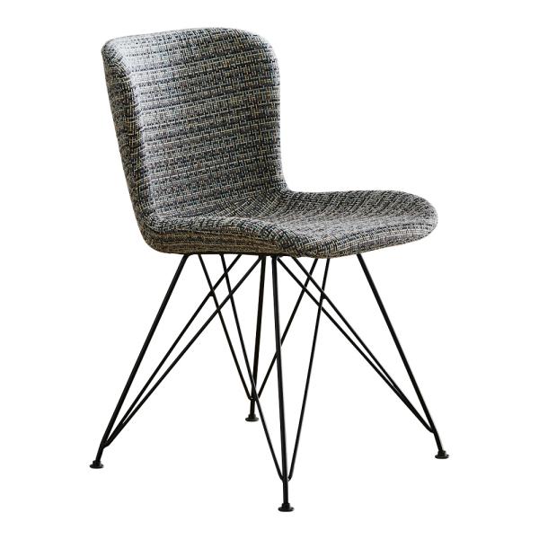 ダイニングチェア 椅子 おしゃれ チェア いす イス ファブリックシート シンプル コンパクト 座面高さ45.5cm