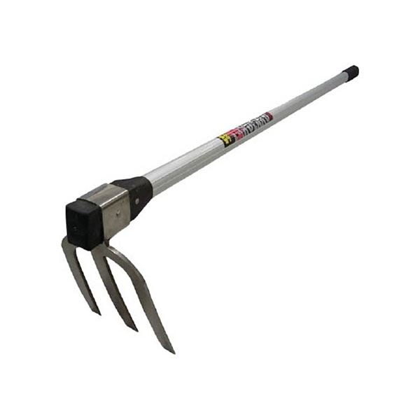 （まとめ）大進 楽々印ステンレス備中鍬 1050mm柄 502754 1本 [x3セット]