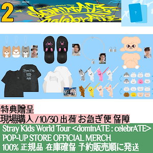 特典贈呈/ 10/30日出荷 【現場購入】 Stray Kids World Tour dominATE : celebrATE POP-UP STORE OFFICIAL MD 2