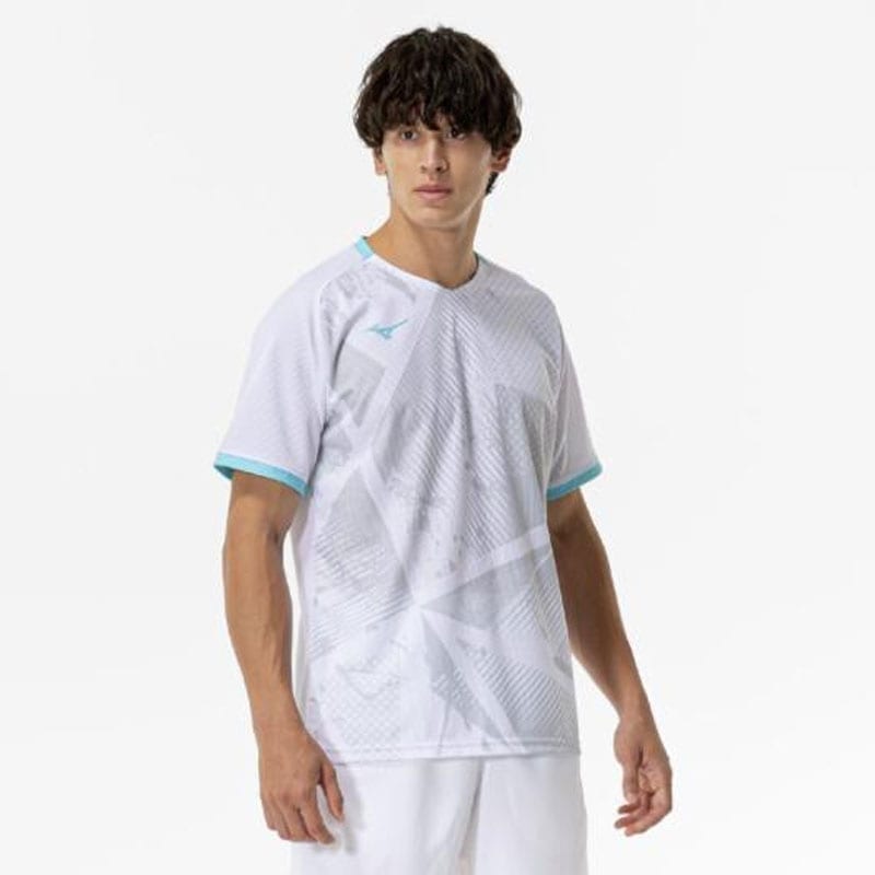 汗処理/通気 ドライエアロフローゲームシャツ(ラケットスポーツ) テニス/ソフトテニス ウエア Tシャツ 半袖 (62JAC010)