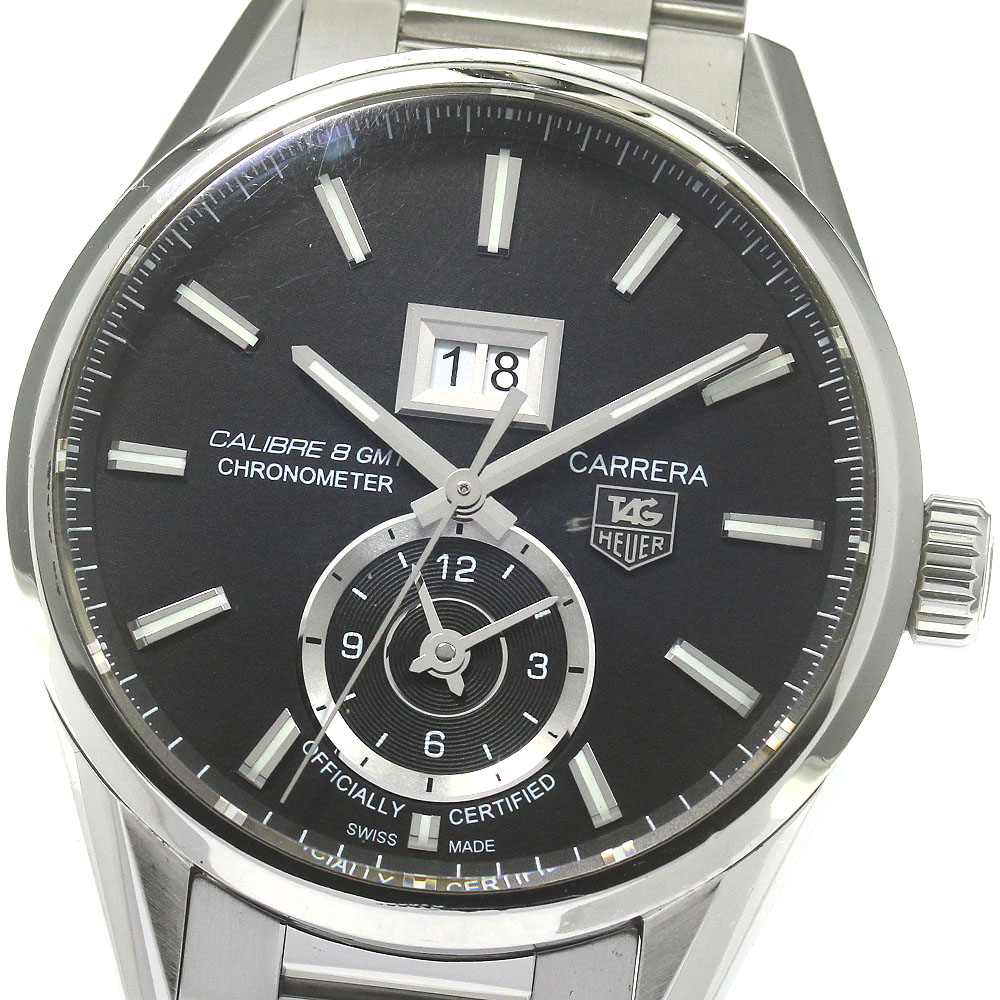 タグホイヤー TAG HEUER WAR5010 カレラ グランドデイト GMT キャリバー8 自動巻き メンズ _863586【中古】