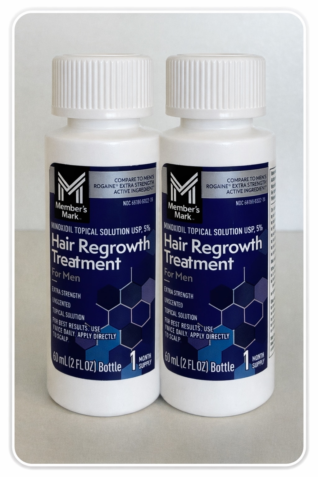 追跡あり！スポイト付 メンバーズマーク 5％ 男性用 2ヶ月 トリートメント 育毛剤 トピカルソリューション カークランドと同成分 60ml×2