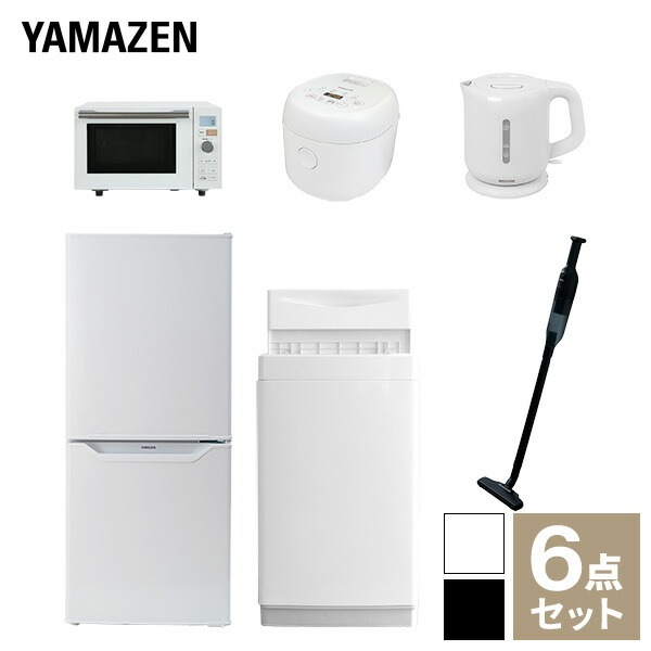 【新生活応援セット】 家電セット 一人暮らし 新生活家電 6点セット 新品 (6kg洗濯機 106L冷蔵庫 オーブンレンジ 炊飯器 電気ケトル 軽量クリーナー) 58,800円