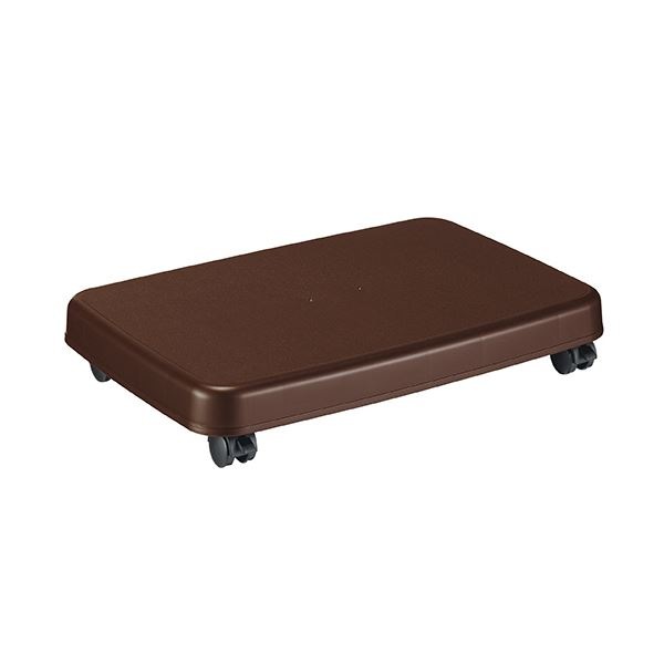 (まとめ) サンコープラスチック ラクゴロ Lダークブラウン 405289 1台 (×10セット)