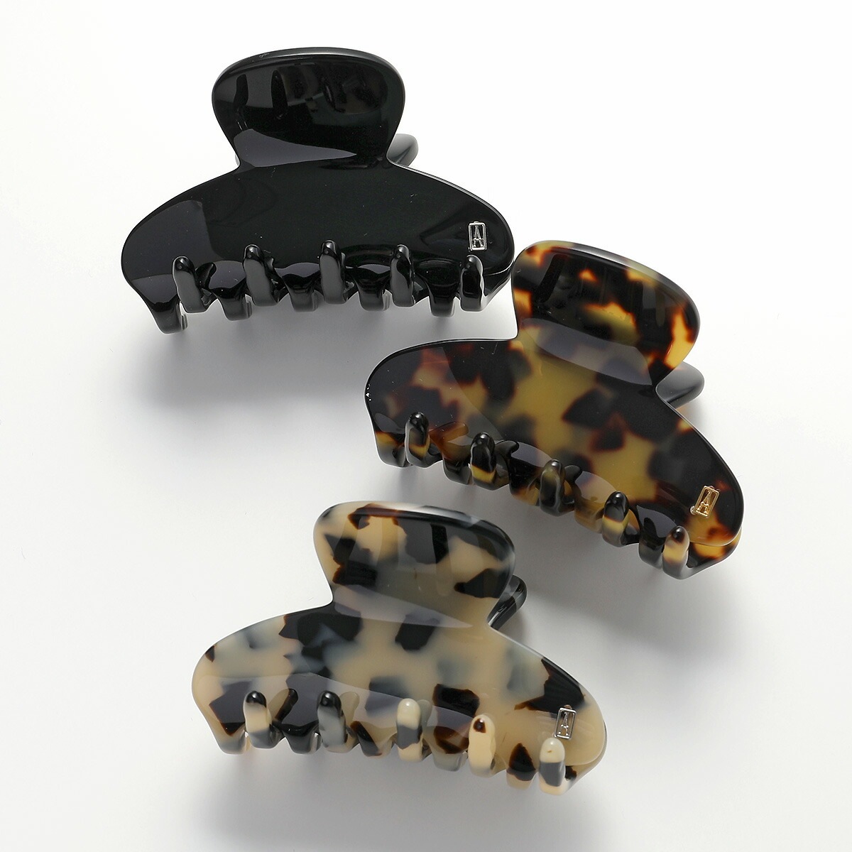 ALEXANDRE DE PARIS アレクサンドル ドゥ パリ ヘアークリップ CLIP S ACCS-17854-03 レディース 髪留め ヘアーアクセサリー ロゴ カラー3色