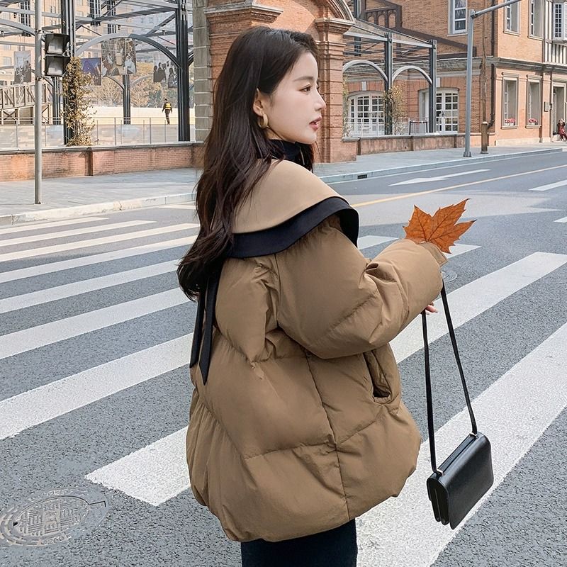 ベビーネック 綿入れ アウター 冬新作 厚手 ジャケット 中綿コート レディース 高級感 ゆったり トップス 防寒コート