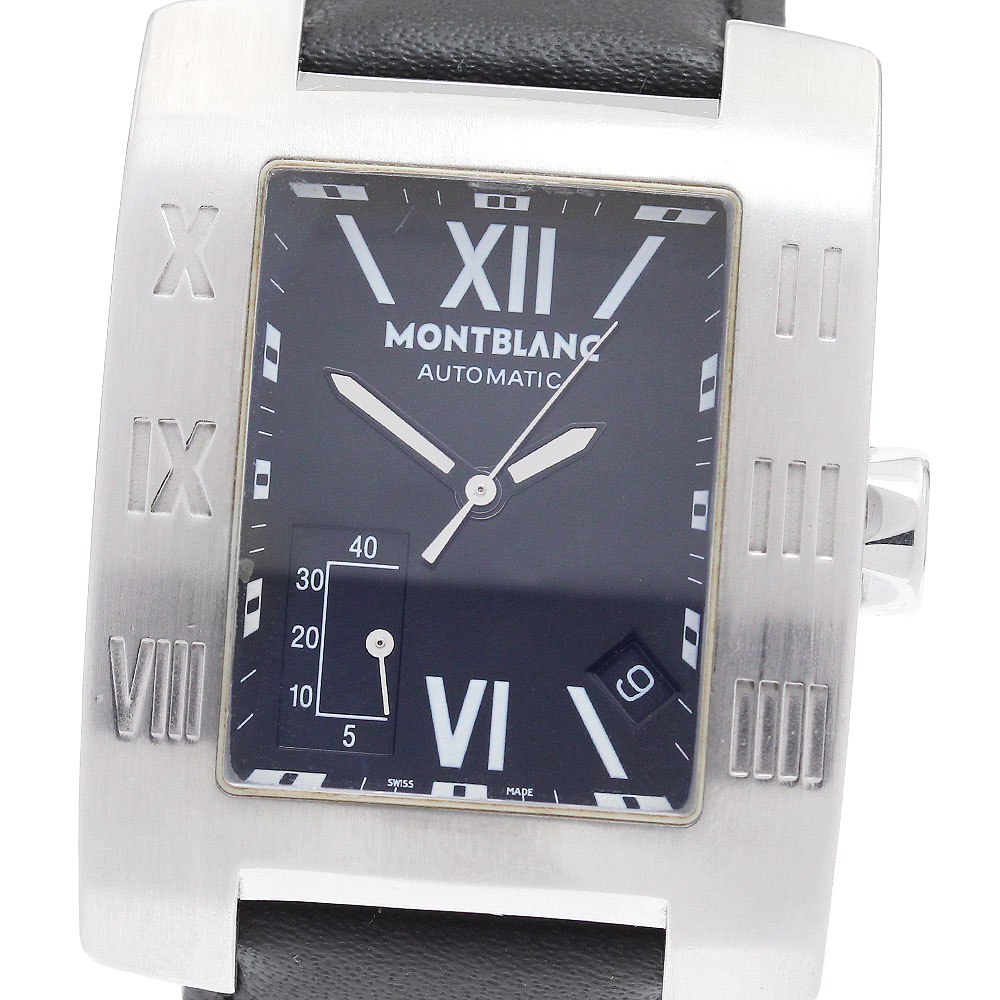 訳あり モンブラン MONTBLANC 7092 プロファイル パワーリザーブ デイト 自動巻き メンズ _942557【中古】