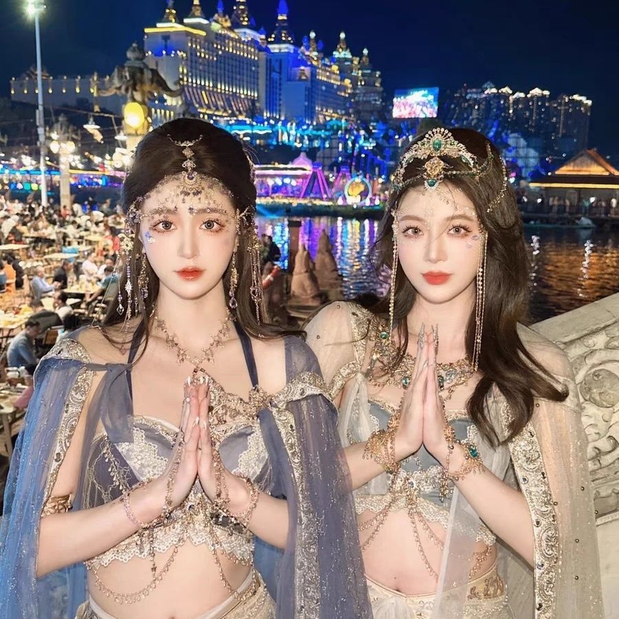 敦煌飛天西域風エキゾチックダンスパフォーマンス衣装西域少女砂漠撮影写真ツアーモデル 9,654円