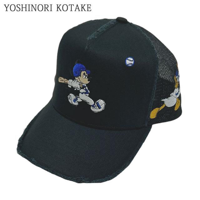 ヨシノリコタケ YOSHINORI KOTAKE MICKEY BASEBALL MESH CAP ミッキー メッシュ キャップ トラッカー 251-001724-011